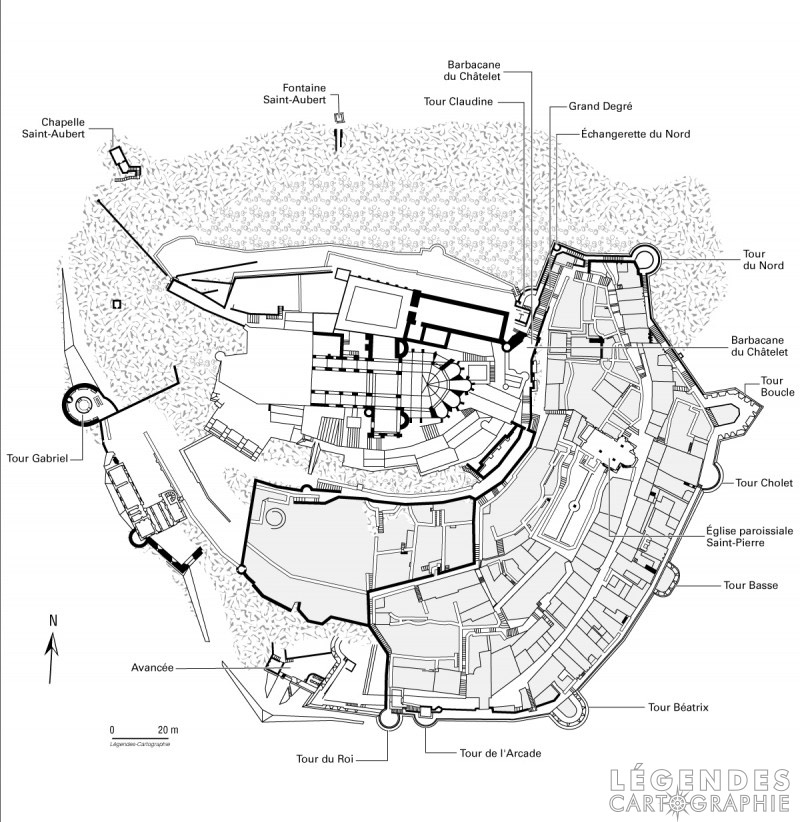 Plan du Mont-Saint-Michel