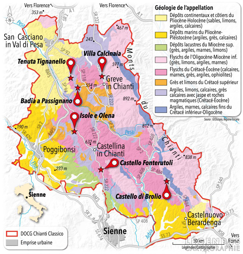 Le vignoble de Chianti