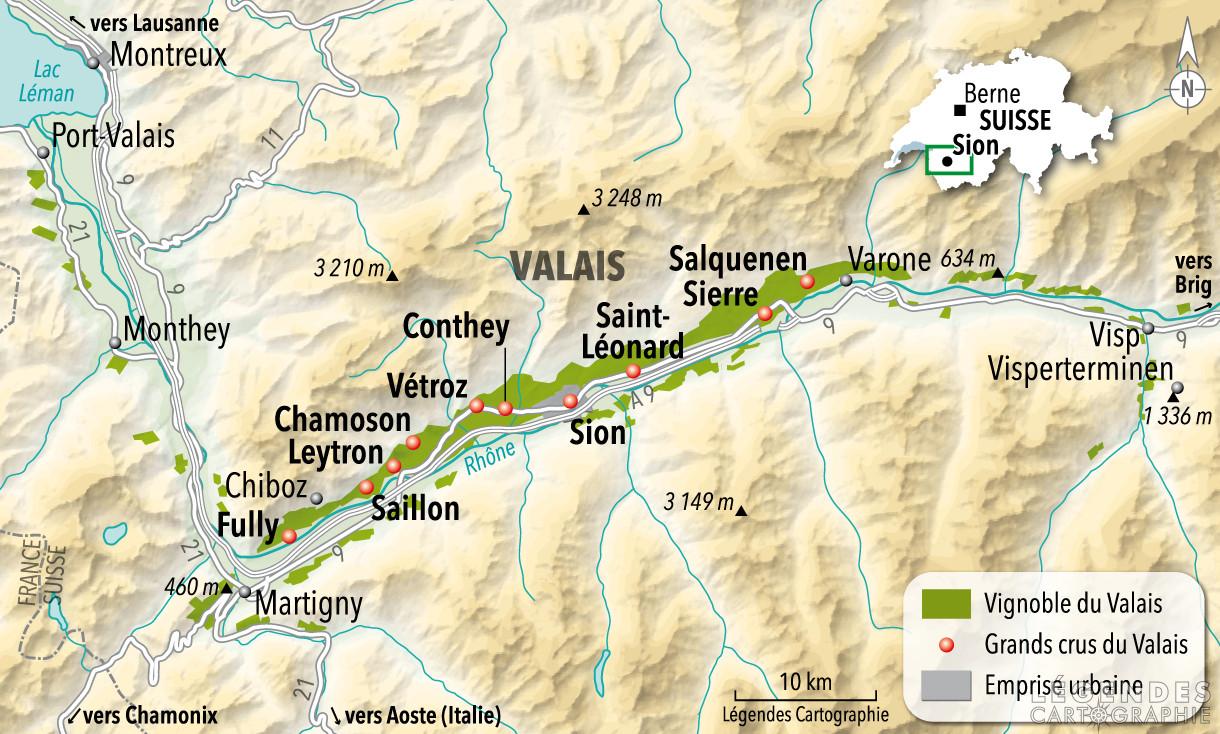 Le vignoble du Valais